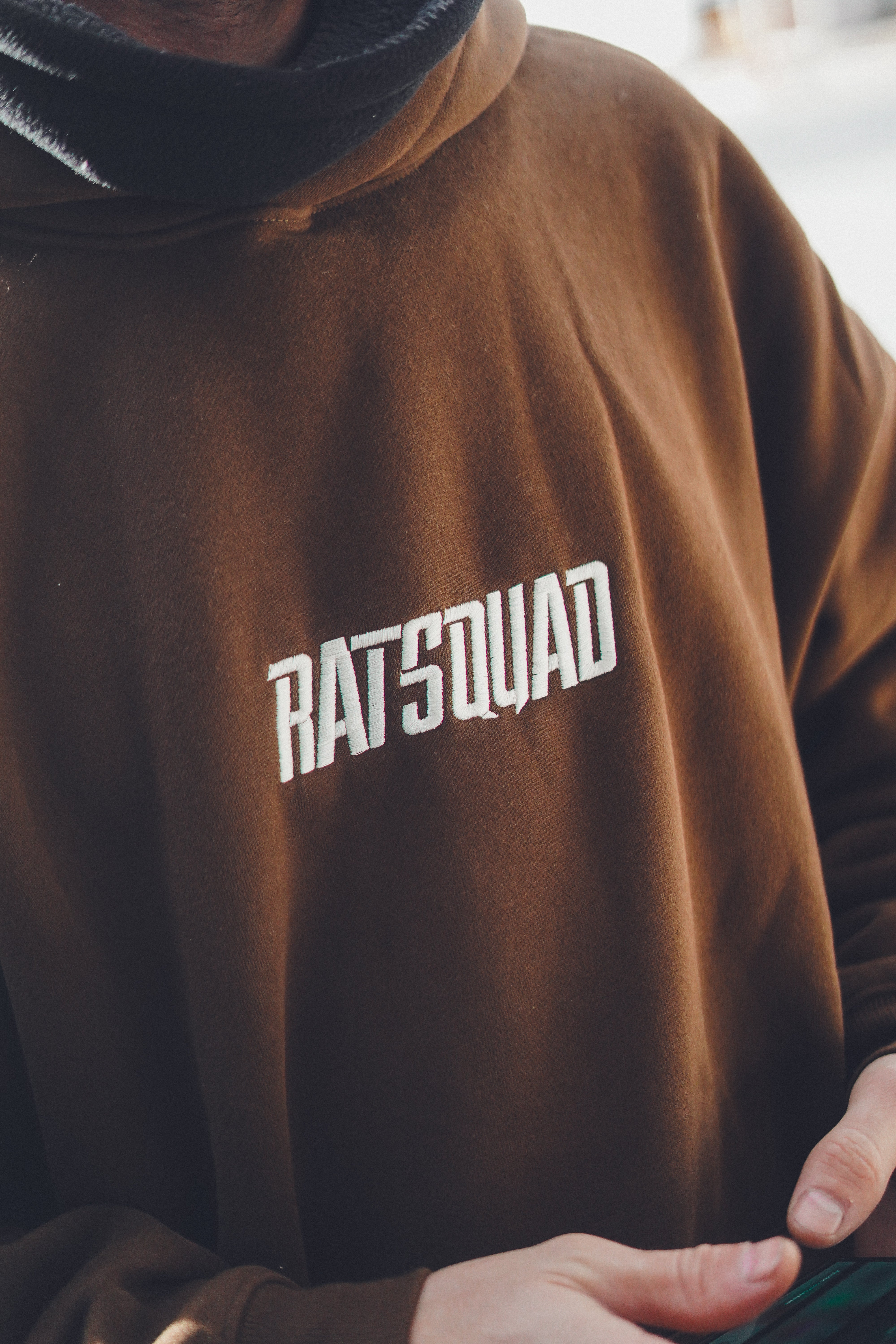 RATSQUAD Essential Brown Hoodie