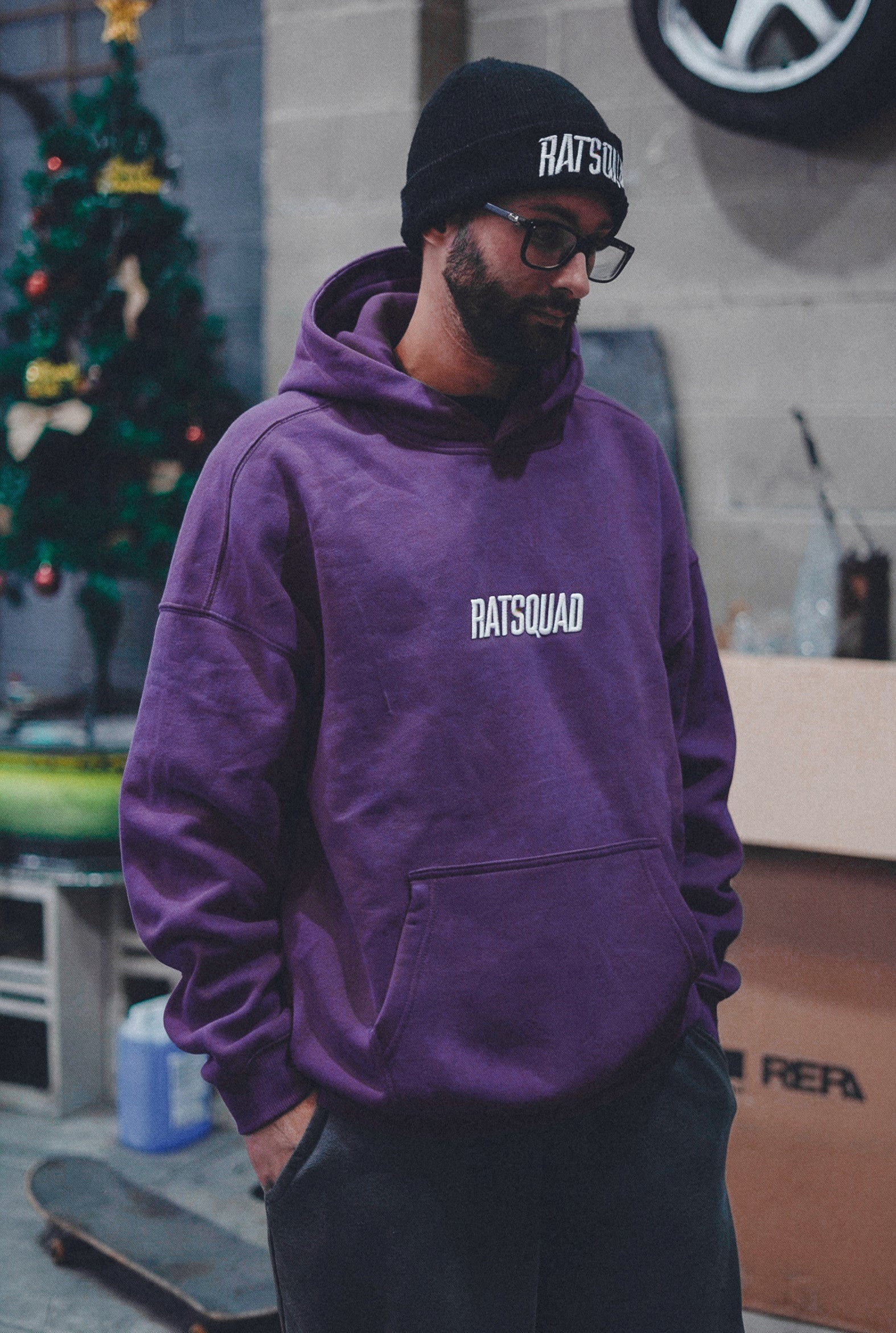 RATSQUAD Essential Purple Hoodie